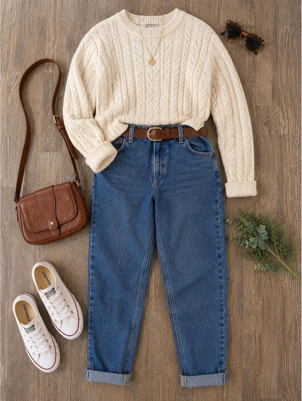 Lands’ End Relaxed Fit Traditional Waist Tapered Leg Jeans Women’s Size 14